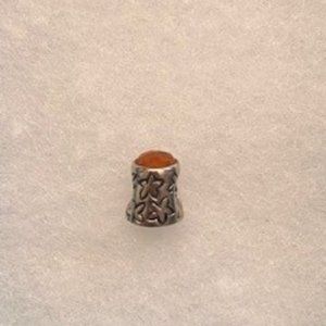 Pandora Carnelian Thimble Charm